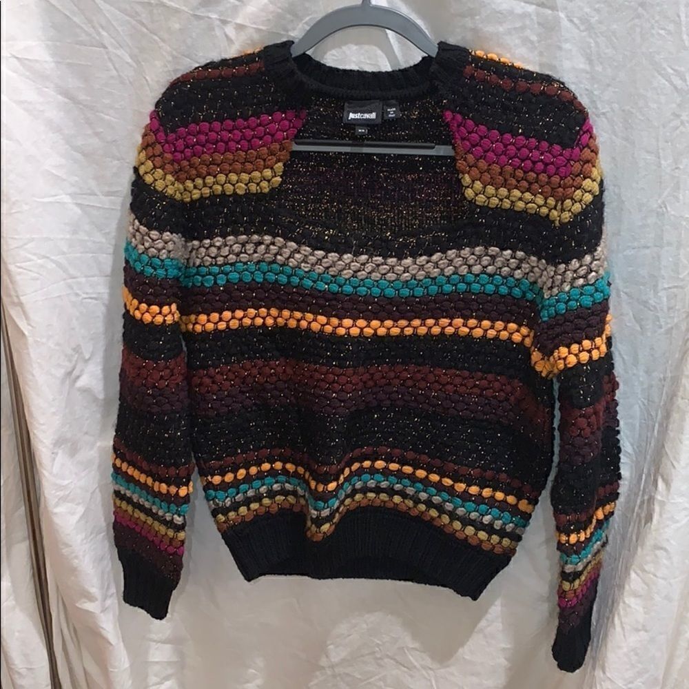 Just Cavalli rainbow sweater size XS made in Italy